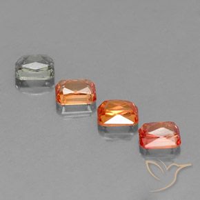 2.81캐럿 천연 다색 사파이어 보석, 옥타곤 / 에메랄드 컷, VS