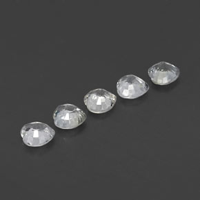 1.70캐럿 천연 따뜻한 화이트 사파이어 보석, 하트 모양, 4.1×4.1 mm, VVS