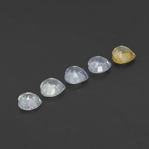 1.58캐럿 천연 다색 사파이어 보석, 하트 모양, VS