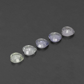 1.89캐럿 천연 따뜻한 화이트 사파이어 보석, 하트 모양, 4.4×4.3 mm, VVS-VS