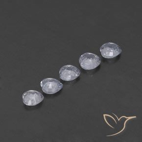 1.74캐럿 천연 푸르스름한 흰색 사파이어 보석, 마음, VVS