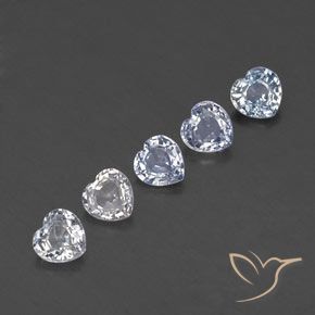 2.22캐럿 천연 다색 사파이어 보석, 마음, VVS-VS