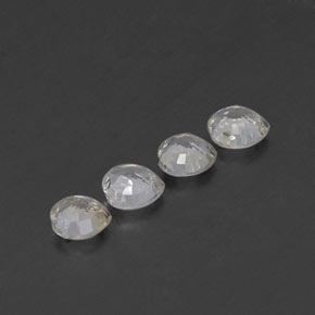 1.58캐럿 천연 화이트 사파이어 보석, 하트 모양, 4.3×4.2 mm, VVS-VS