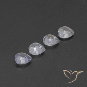 1.35캐럿 천연 다색 사파이어 보석, 마음, VVS-VS