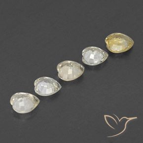 1.69캐럿 천연 옅은 노랑 사파이어 보석, 마음, VVS-VS