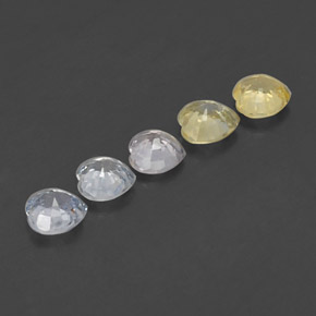 1.72캐럿 천연 멀티컬러 사파이어 보석, 하트 모양, 4.1×4 mm, VVS-VS