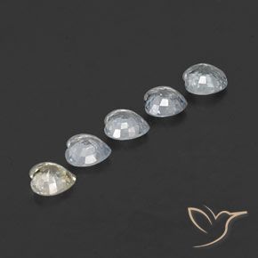 1.74캐럿 천연 멀티컬러 사파이어 보석, 하트 모양, 4.2×4.2 mm, VVS-VS