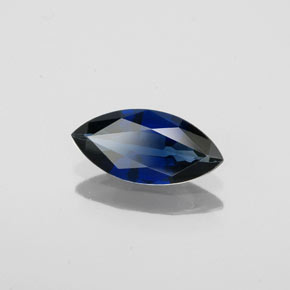 0.72캐럿 천연 딥 블루 사파이어, 마퀴즈, 9.2×4.4 mm, VS