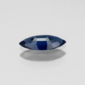 0.72캐럿 천연 딥 블루 사파이어, 마퀴즈, 9.2×4.4 mm, VS
