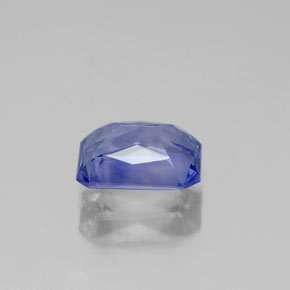 1.38캐럿 천연 라이트 바이올렛 사파이어, 에메랄드 컷, 7.1×5.4 mm, VVS-VS