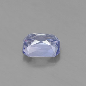 1.77캐럿 천연 라이트 블루 사파이어, 에메랄드 컷, 7.2×5.8 mm, VS