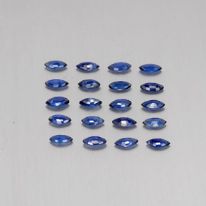 1.81캐럿 천연 딥 블루 사파이어 보석, 마퀴즈, 4×2.1 mm, VS