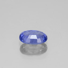 1.17캐럿 천연 블루 사파이어, 타원형 컷, 7.5×5.4 mm, VS