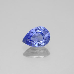 0.94캐럿 천연 블루 사파이어, 배 모양, 7×5.1 mm, VS