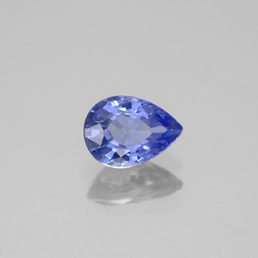 0.94캐럿 천연 블루 사파이어, 배 모양, 7×5.1 mm, VS