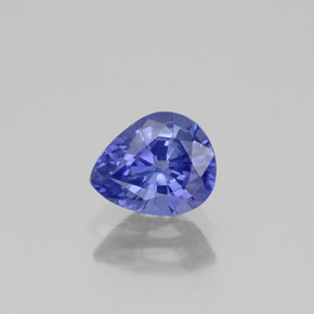 1.16캐럿 천연 블루 사파이어, 배 모양, 7.1×5.8 mm, VS-SI