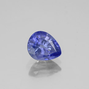 1.16캐럿 천연 블루 사파이어, 배 모양, 7.1×5.8 mm, VS-SI