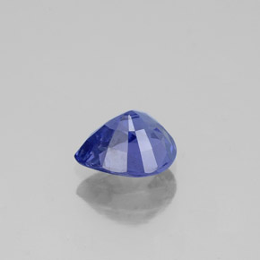 1.16캐럿 천연 블루 사파이어, 배 모양, 7.1×5.8 mm, VS-SI
