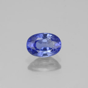 1.09캐럿 천연 블루 사파이어, 타원형 컷, 7.1×5 mm, VVS