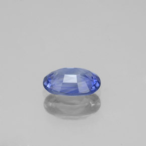 0.97캐럿 천연 블루 사파이어, 타원형 컷, 7.2×5.2 mm, VVS