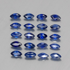 2.17캐럿 천연 로열 블루 사파이어 보석, 마퀴즈, 3.9×2.2 mm, VS