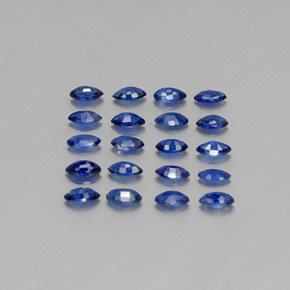2.17캐럿 천연 로열 블루 사파이어 보석, 마퀴즈, 3.9×2.2 mm, VS