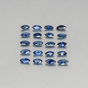 캐럿 천연 블루 사파이어 보석, 마퀴즈, 4×2.1 mm, VS