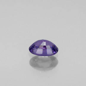 0.57캐럿 천연 블루 바이올렛 사파이어, 타원형 컷, 5.8×4.1 mm, VVS