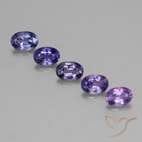 2.89캐럿 천연 멀티컬러 사파이어 보석, 타원형 컷, 5.9×4.1 mm, VS