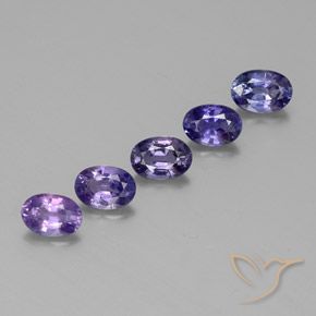 2.89캐럿 천연 멀티컬러 사파이어 보석, 타원형 컷, 5.9×4.1 mm, VS