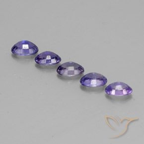 2.89캐럿 천연 멀티컬러 사파이어 보석, 타원형 컷, 5.9×4.1 mm, VS