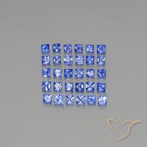 2.74캐럿 천연 파스텔 블루 사파이어 보석, 스퀘어, 2.3×2.2 mm, VVS-VS