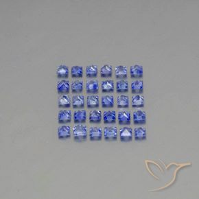 2.74캐럿 천연 파스텔 블루 사파이어 보석, 스퀘어, 2.3×2.2 mm, VVS-VS