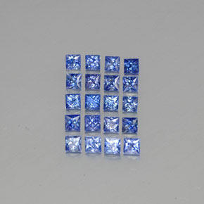 캐럿 천연 블루 사파이어 보석, 스퀘어, 2.9×2.9 mm, VVS-VS
