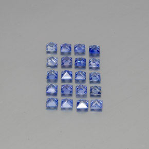 캐럿 천연 블루 사파이어 보석, 스퀘어, 2.9×2.9 mm, VVS-VS