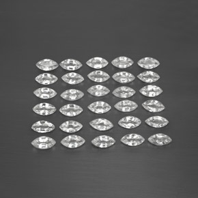 캐럿 천연 화이트 사파이어 보석, 마퀴즈, 3.9×2.1 mm, VVS-VS