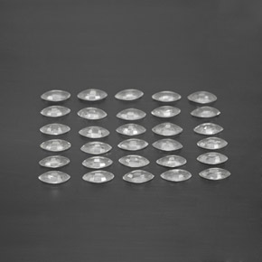 캐럿 천연 화이트 사파이어 보석, 마퀴즈, 3.9×2.1 mm, VVS-VS