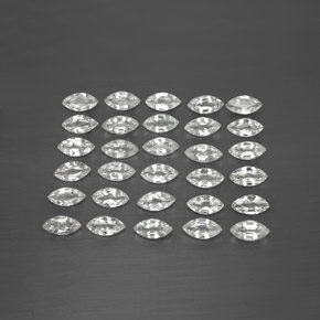 캐럿 천연 화이트 사파이어 보석, 마퀴즈, 4.8×2.4 mm, VVS-VS