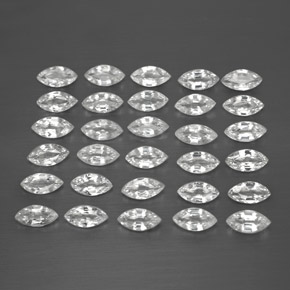 캐럿 천연 화이트 사파이어 보석, 마퀴즈, 4.8×2.4 mm, VVS-VS