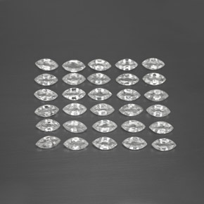 캐럿 천연 화이트 사파이어 보석, 마퀴즈, 4.7×2.5 mm, VVS-VS