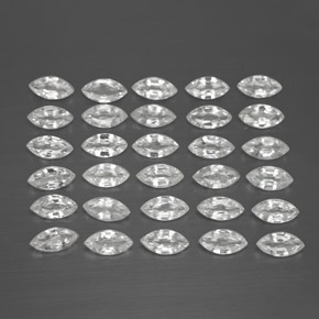 캐럿 천연 화이트 사파이어 보석, 마퀴즈, 4.7×2.5 mm, VVS-VS