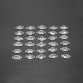 캐럿 천연 화이트 사파이어 보석, 마퀴즈, 4.7×2.5 mm, VVS-VS