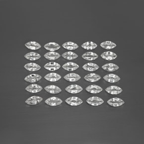 캐럿 천연 화이트 사파이어 보석, 마퀴즈, 4.9×2.5 mm, VVS-VS