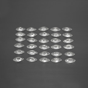 캐럿 천연 화이트 사파이어 보석, 마퀴즈, 4.9×2.5 mm, VVS-VS