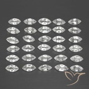 5.08캐럿 천연 클리어 화이트 사파이어 보석, 보석, VVS-VS