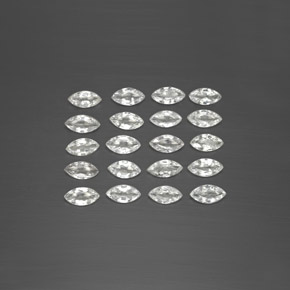 캐럿 천연 화이트 사파이어 보석, 마퀴즈, 4.7×2.5 mm, VVS-VS
