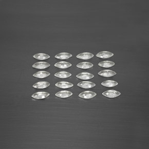 캐럿 천연 화이트 사파이어 보석, 마퀴즈, 4.7×2.5 mm, VVS-VS