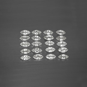 캐럿 천연 화이트 사파이어 보석, 마퀴즈, 4.7×2.3 mm, VVS-VS