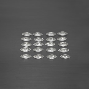 캐럿 천연 화이트 사파이어 보석, 마퀴즈, 4.7×2.3 mm, VVS-VS