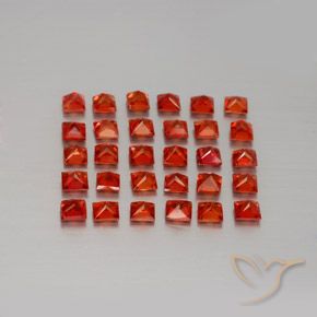 2.51캐럿 천연 밝은 빨간색 사파이어 보석, 스퀘어, 2.3×2.3 mm, VVS-VS